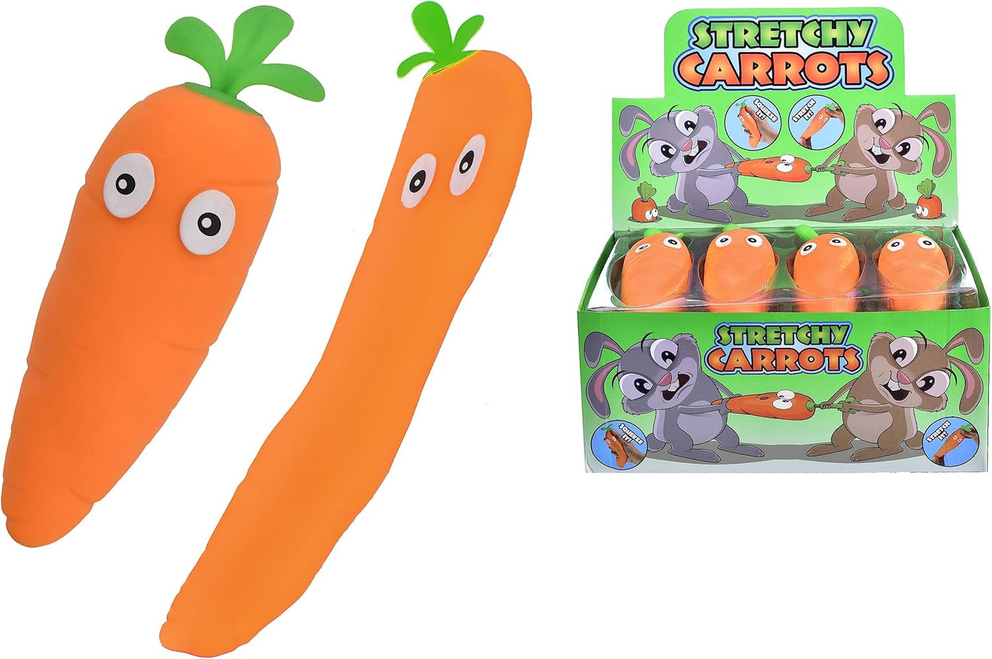 Stretchy Carrots In Display