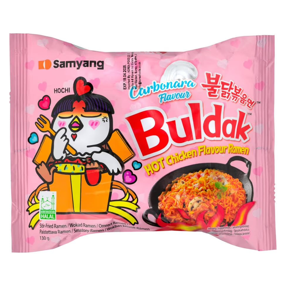 Buldak Carbonara Spicy Chicken Noodles 130g