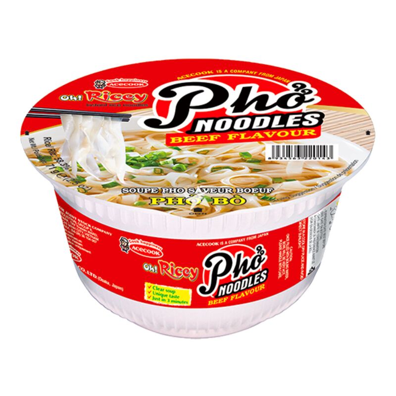 Oh! Ricey Pho Noodles Beef Flavour 71g