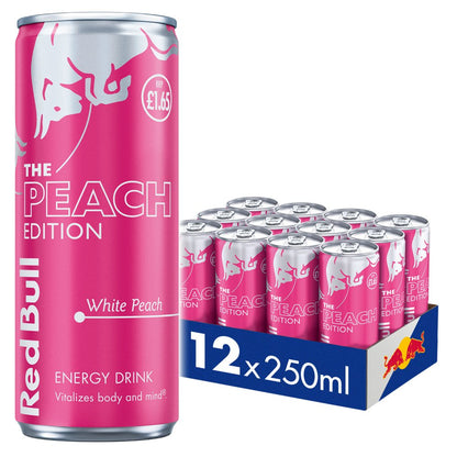 Red Bull Energy Drink Sugar Free White Peach Edition 250ml