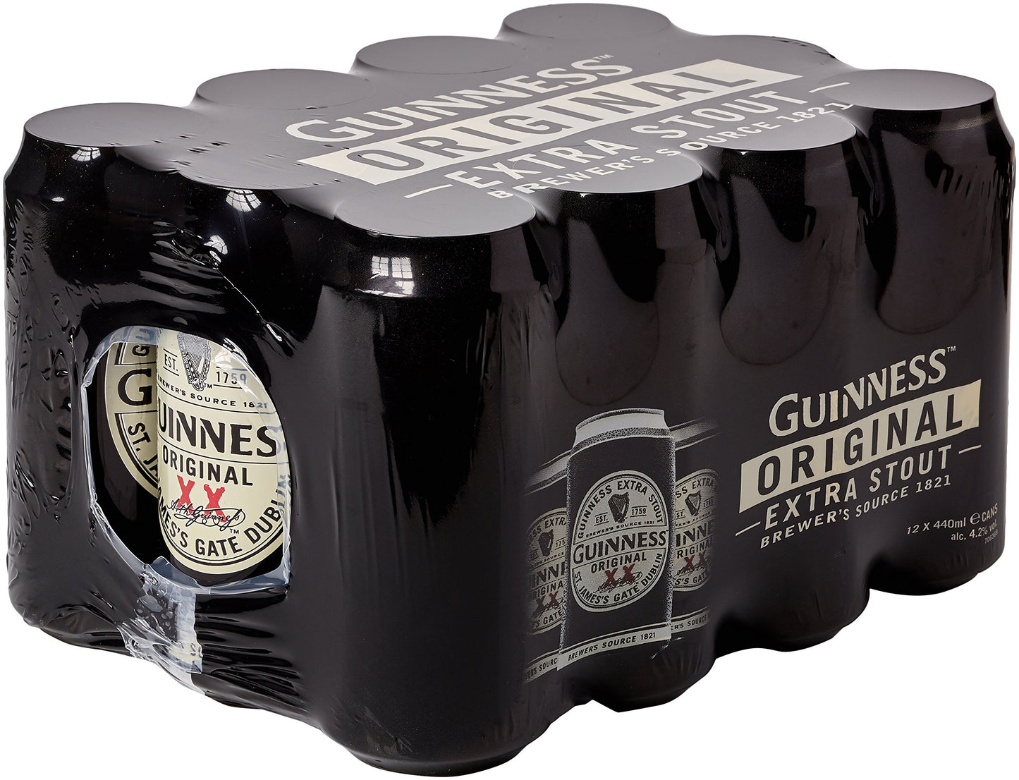 Guinness Original Extra Stout Beer 440ml Can