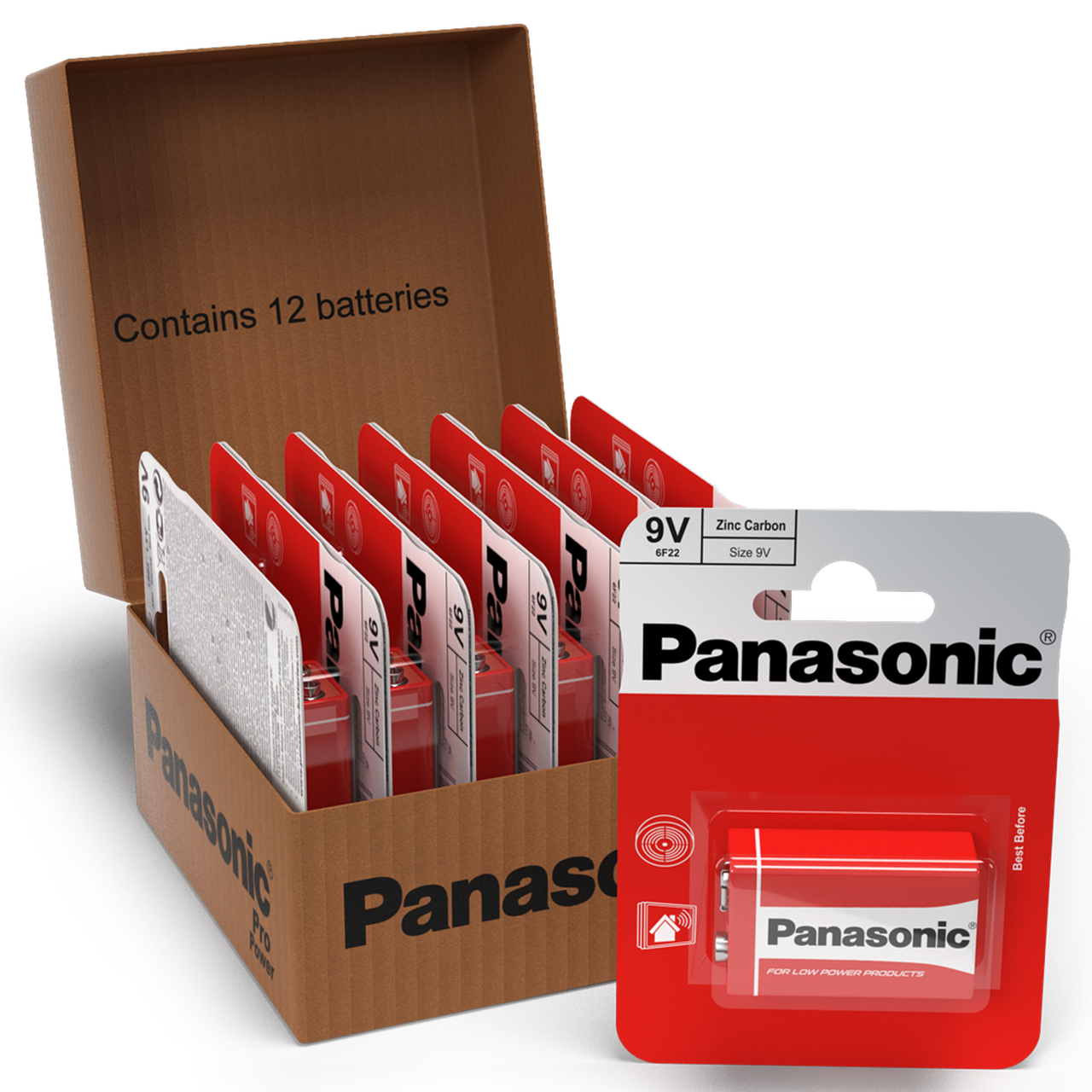 Panasonic 9V 12 Pack