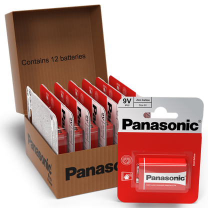 Panasonic 9V 12 Pack