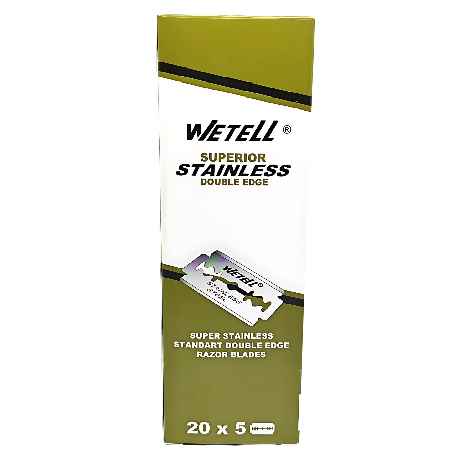 Wetell Stainless Steel Double Edge Razor Blades 20 x 5pk