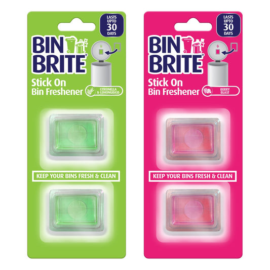 Bin Brite Stick On Bin Freshener 2pk Berry Blast & Citronella Lemongrass