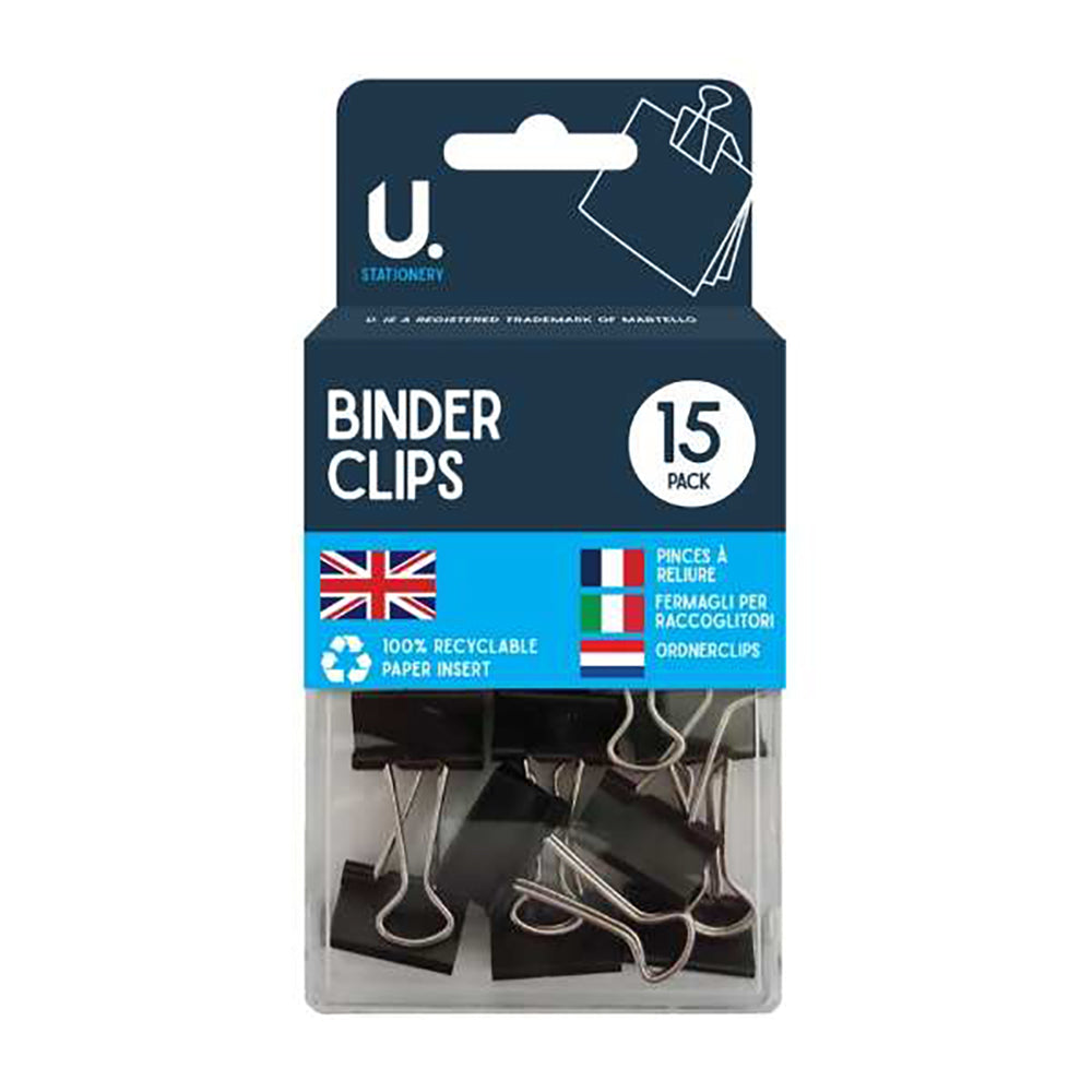 Binder Clips, 15pk