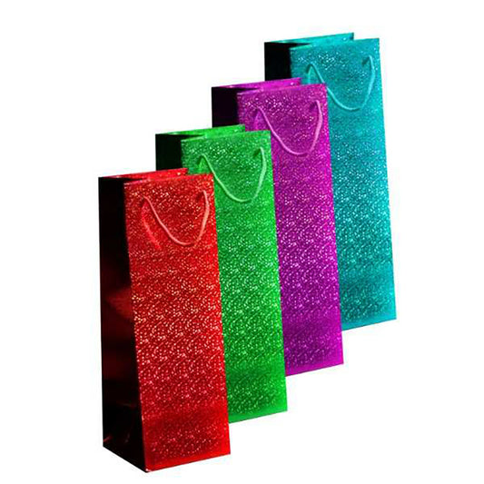 Holographic Bottle Bag - Red, Green, Blue & Pink