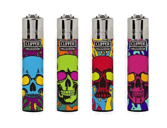 Clipper D40 Lighter Skulls 40pk