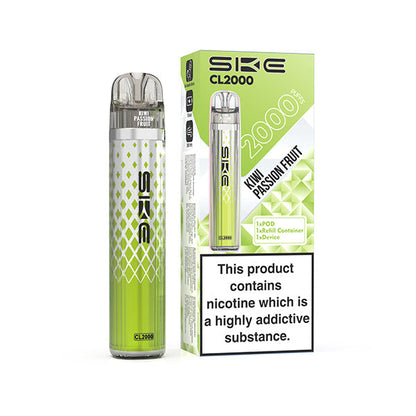 SKE CL2000 Prefilled Pod Vape Kit - Kiwi Passion Fruit