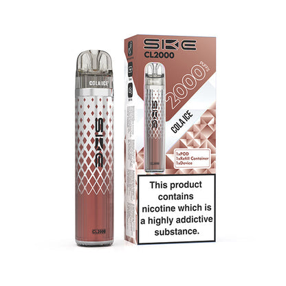 SKE CL2000 Prefilled Pod Vape Kit - Cola Ice