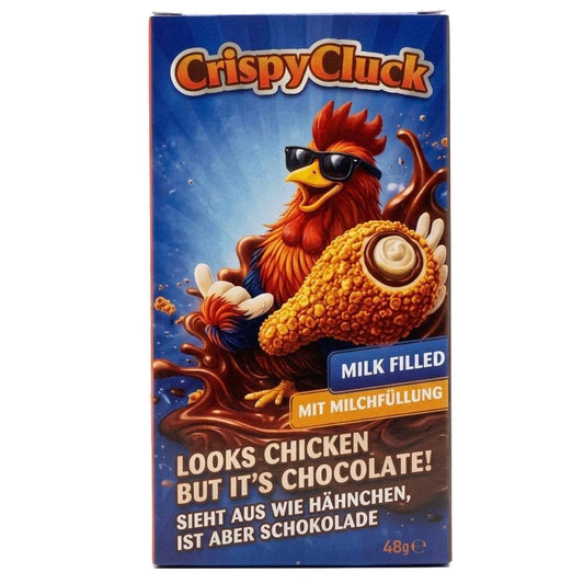 Crispy Cluck Chicken Drumstick Shaped Milk Chocolate 48g