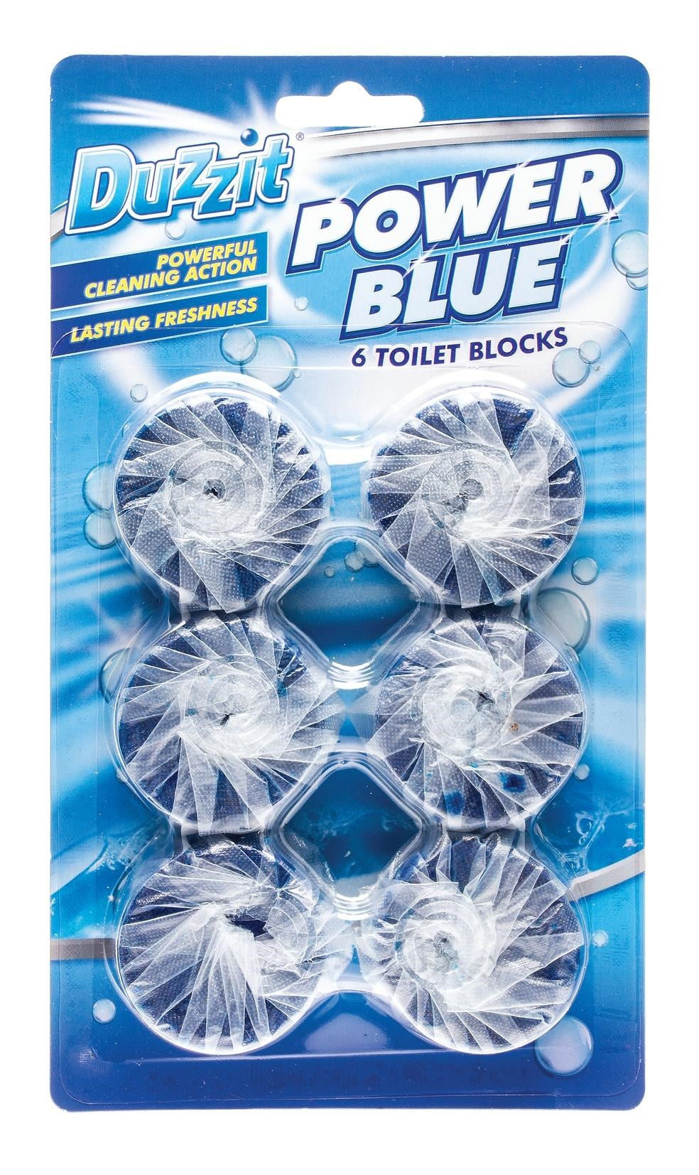 Duzzit Power Blue Toilet Blocks 6pk