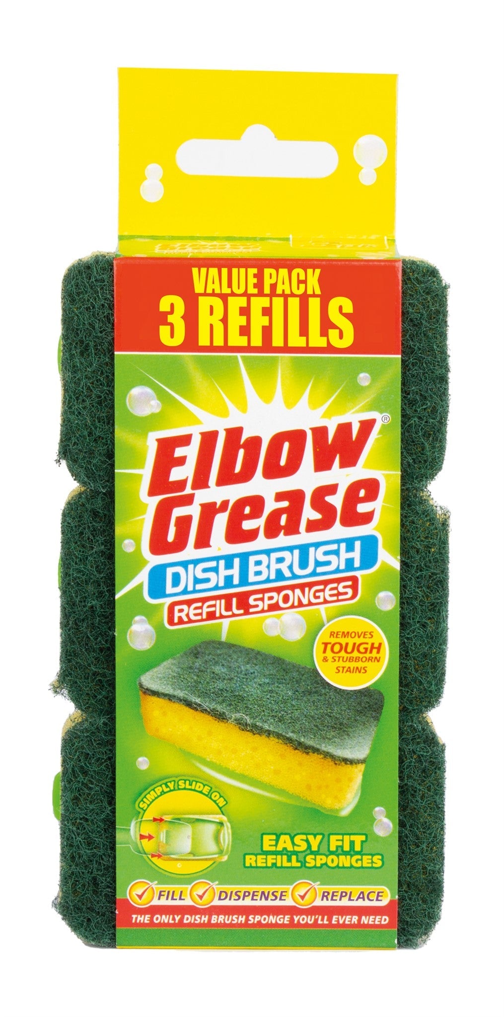 Elbow Grease Dish Brush Refill 3pk