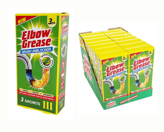 Elbow Grease Drain Unblocker Sachets 3 x 25g