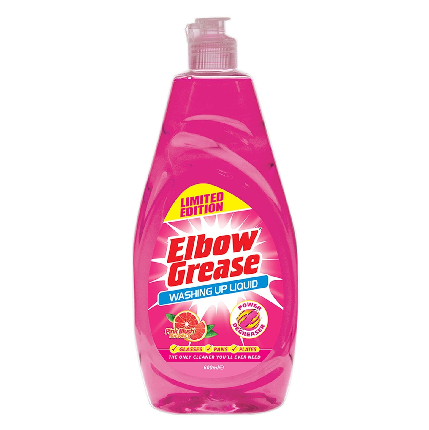 Elbow Grease Pink Washing Up Liquid 600ml