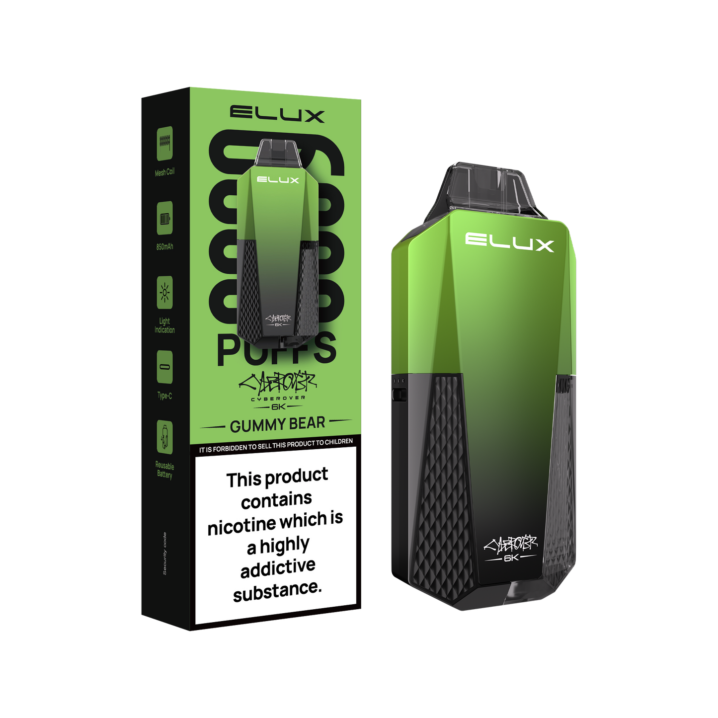 Elux Cyberover 6K Prefilled Vape