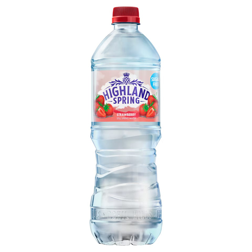 Highland Spring Sugar Free Strawberry Water 750ml