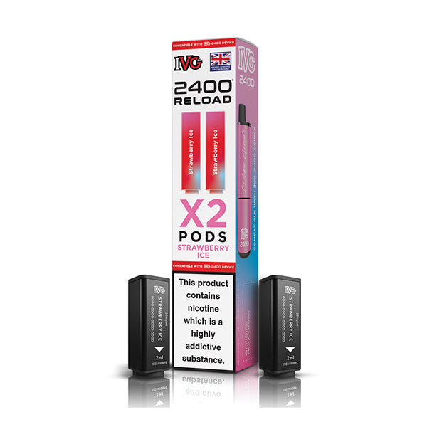 IVG 2400 Reload 2in1 Prefilled Pods - Strawberry Ice
