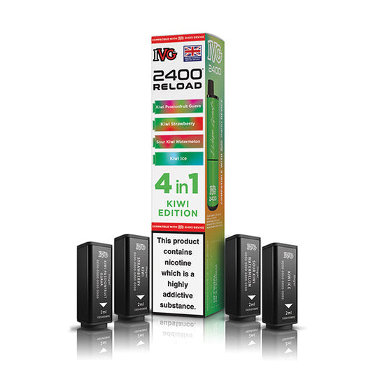 IVG 2400 Reload 4in1 Prefilled Pods Kiwi Edition
