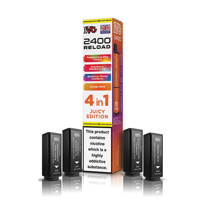 IVG 2400 Reload 4in1 Prefilled Pods Juicy Edition