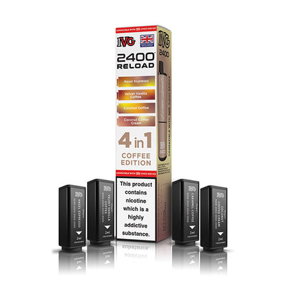 IVG 2400 Reload 4in1 Prefilled Pods Coffee Edition