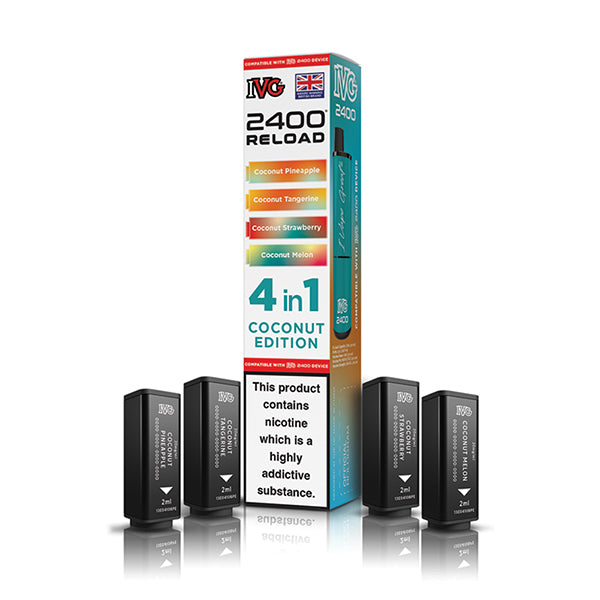 IVG 2400 Reload 4in1 Prefilled Pods Coconut Edition