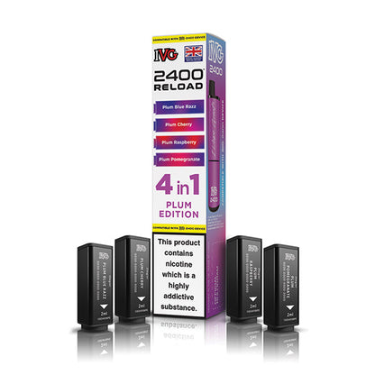 IVG 2400 Reload 4in1 Prefilled Pods Plum Edition