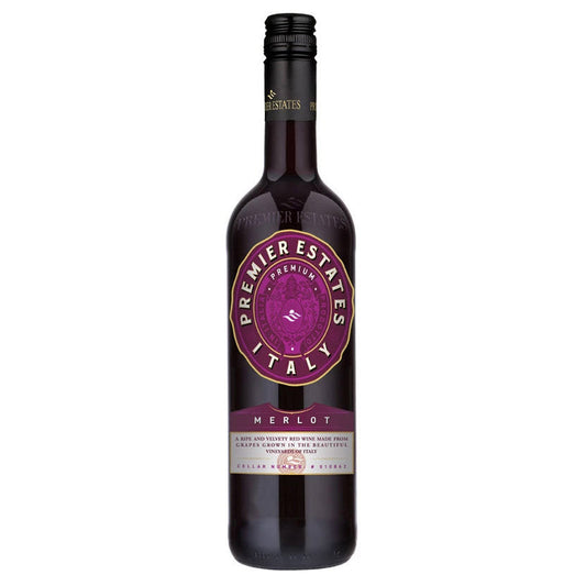 Premier Estates Italian Merlot Red Wine 6 x 70cl