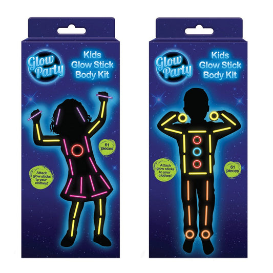 Kids Glow Party Body Kits 61 Piece