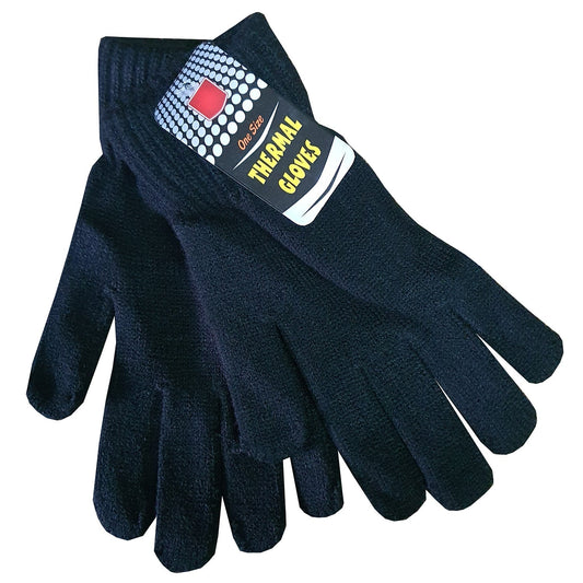 Adult Mens Thermal Magic Gloves Classic - One Size / Dark Assorted