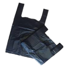 Eagle Polybags Black Bottle Carrier Bags 8×13×18