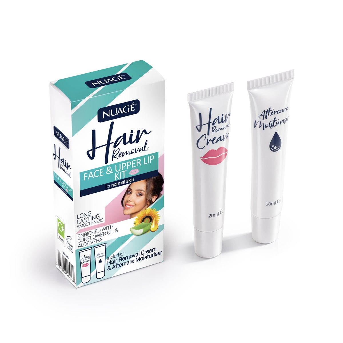Nuage Face & Upper Lip Hair Removal Kit 20ml