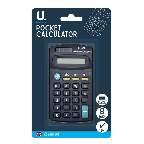 U. Pocket Calculator 8 Digit
