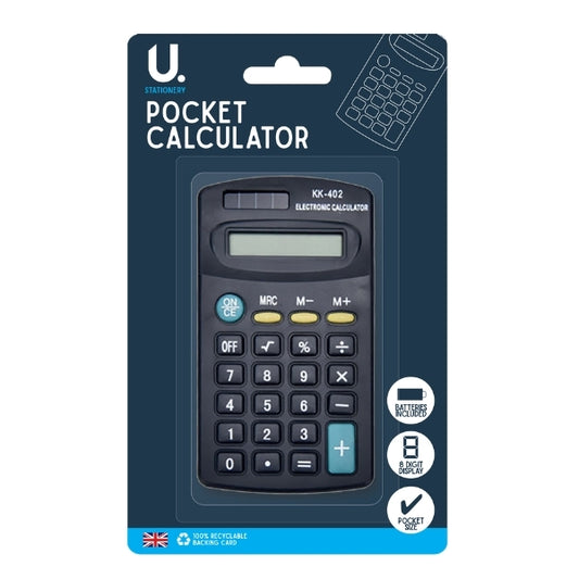 U. Pocket Calculator 8 Digit