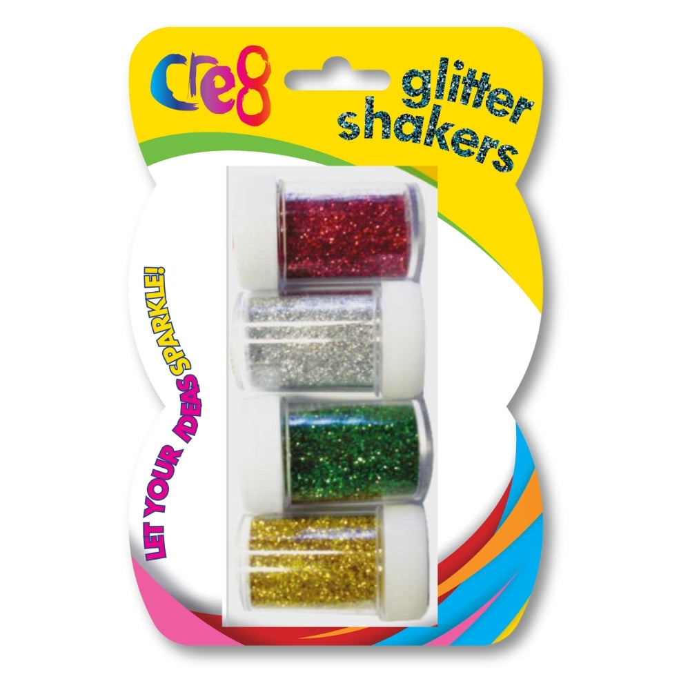 Cre8 Glitter Shakers 4pk