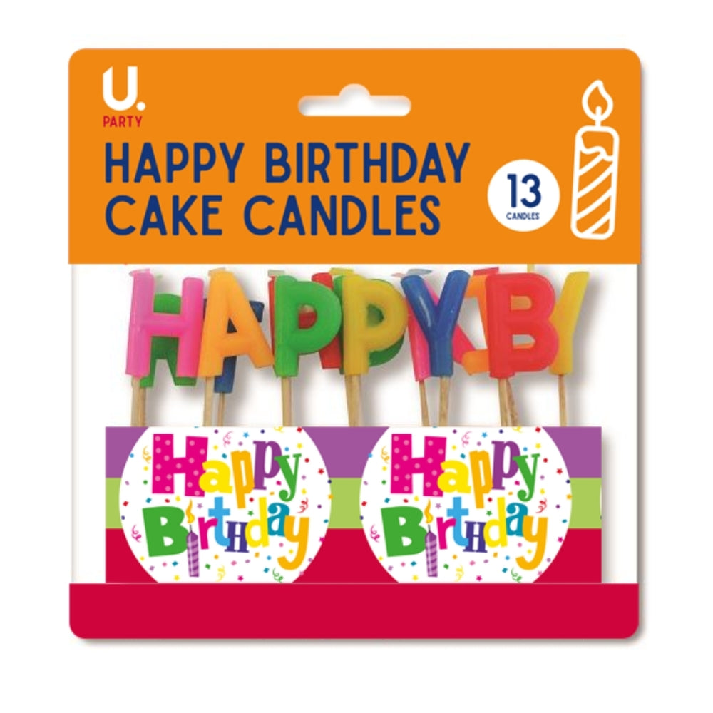 Happy Birthday Cake Candles 13pk