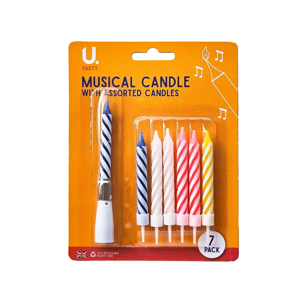 Musical Candle with Assorted Candles 7pk