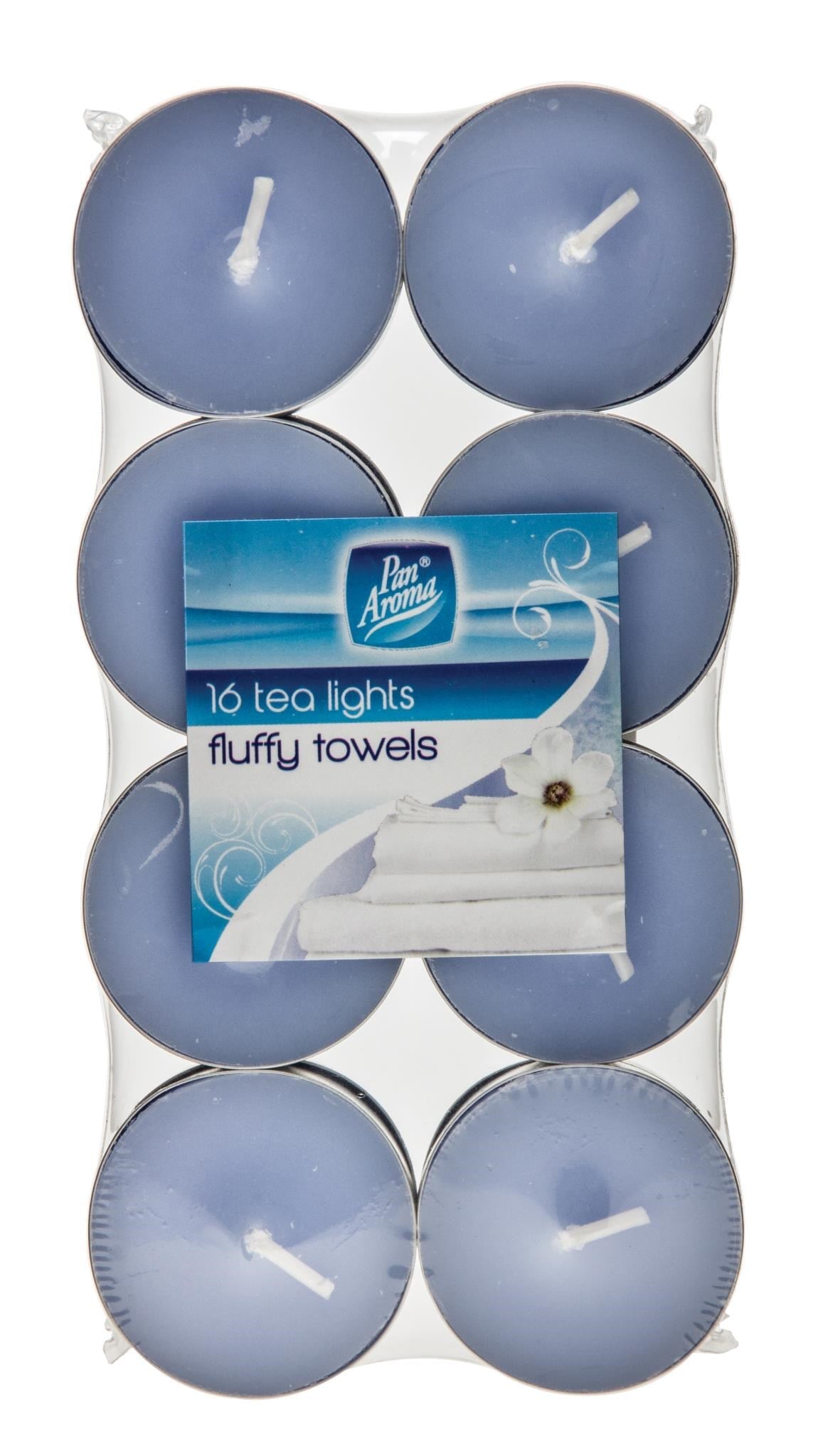 Pan Aroma Fluffy Towels Tealights 16pk