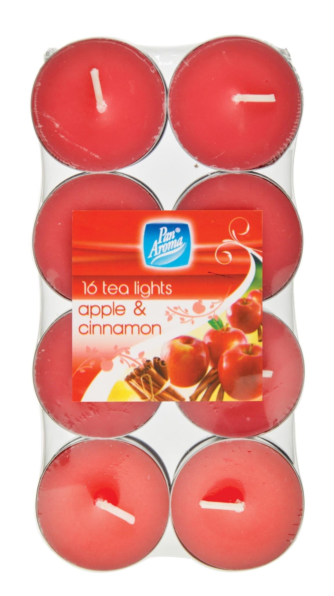 Pan Aroma Apple & Cinnamon Tealights 16pk