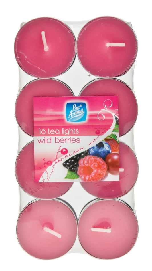 Pan Aroma Wild Berries Tealights 16pk