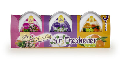 Mini Gel Air Freshener 3pk - Bergamot, Honeysuckle, Jasmine