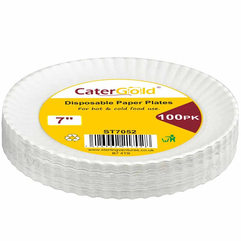 Paper Plate 7" (18cm) 100 pk