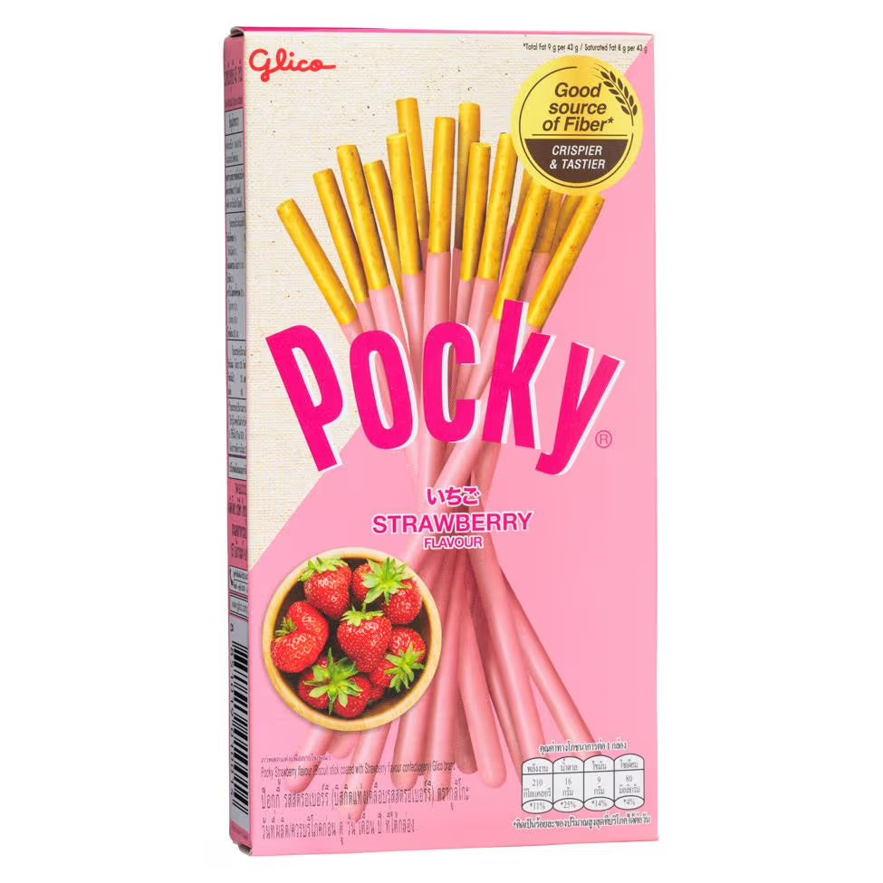 Pocky Strawberry Biscuit Sticks 45g