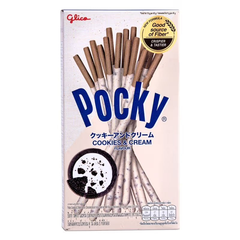 Pocky Cookies & Cream Biscuit Sticks 45g