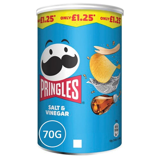 Pringles Salt & Vinegar Crisps 70g