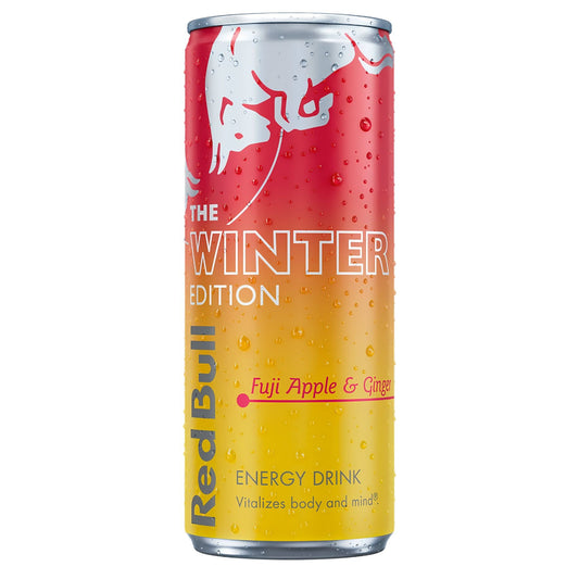 Red Bull Energy Drink Sugar Free Winter Edition Fuji Apple & Ginger 250ml