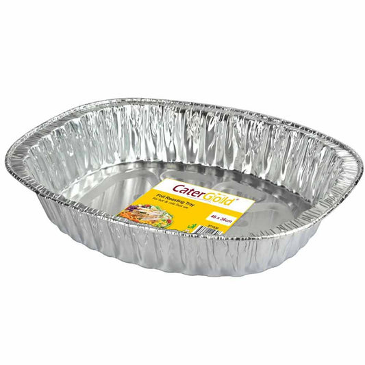 Foil Roasting Tray Oval, L (46x36cm)