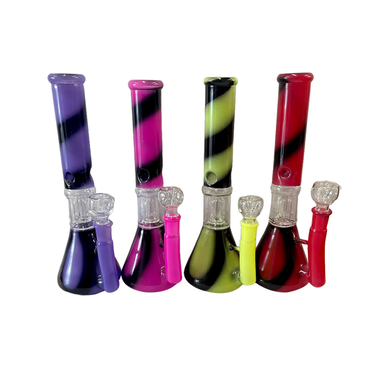 12″ Percolator Glass Waterpipe AC 129