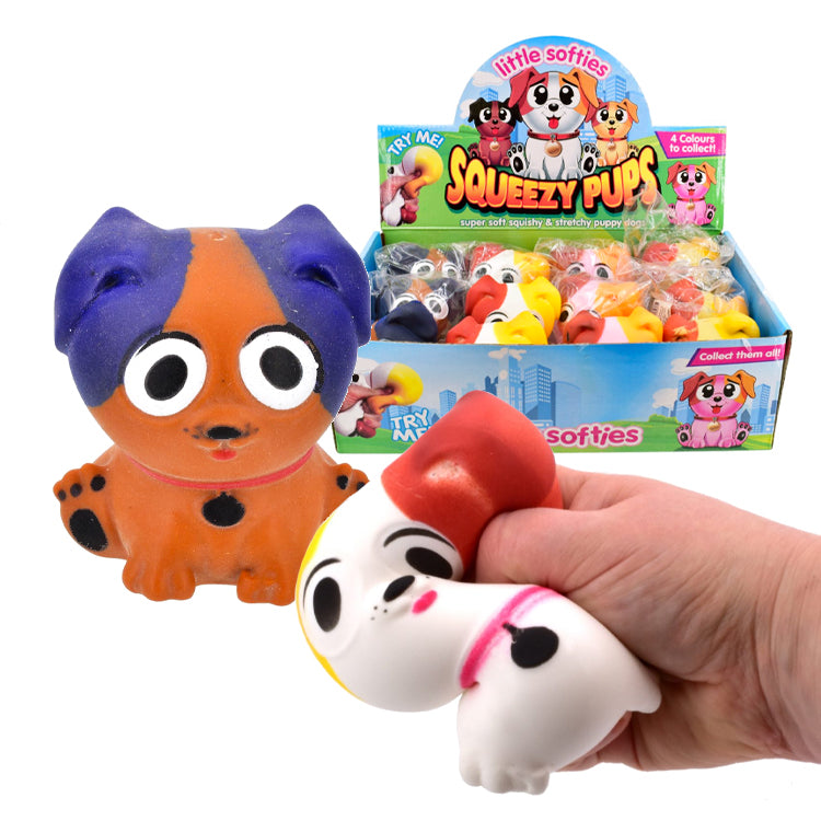 Soft Stretchy Dogs In Display