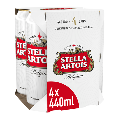 Stella Artois Belgium Premium Lager Beer 440ml